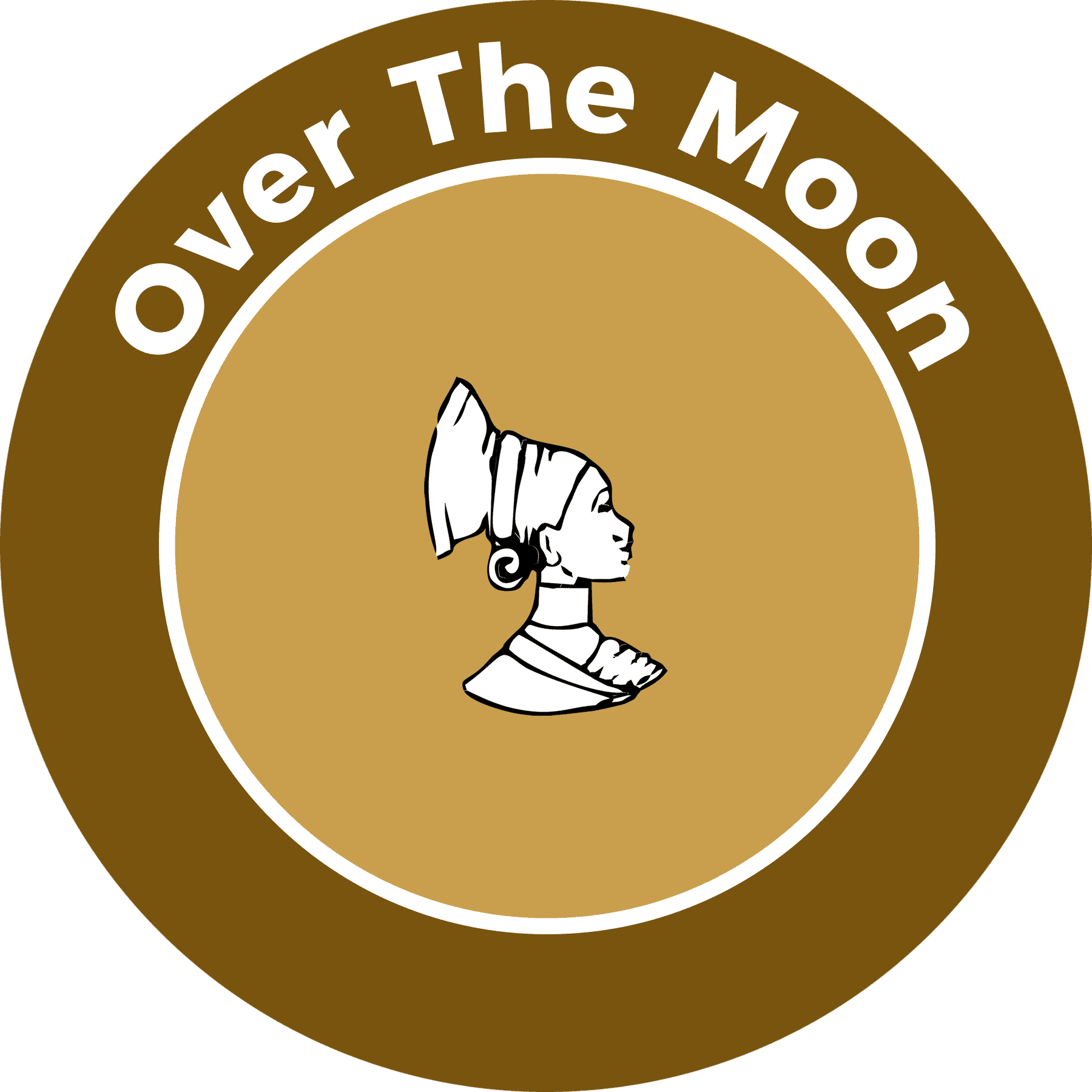 Over the Moon coffee label